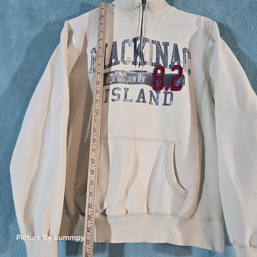 Mackinac Island Beige Men's Sweater - Picture 6 of 11